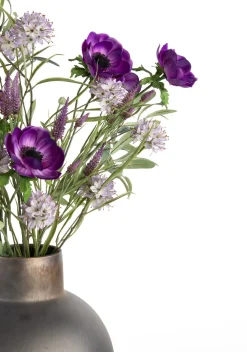 Sale XOOON Anemone Spray H75cm kunstbloem in de kleur Paars - COCOmaison
