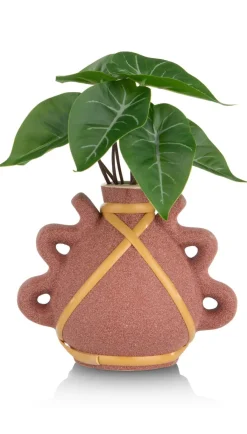 Online XOOON Anthurium Mini Bush H13cm kunstbloem in de kleur Groen