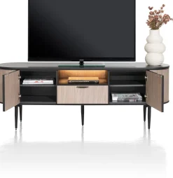 Online XOOON ARAMON lowboard (170cm) 2-deuren + 1-lade -