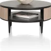 Clearance XOOON ARAMON salontafel diameter 75 cm. + 1-niche -
