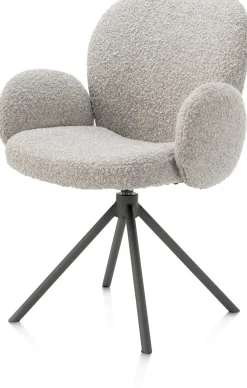 Best XOOON Armstoel Jaxon (draaibaar) in de kleur Kiezel -