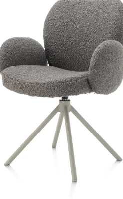 Online XOOON Armstoel Jaxon (draaibaar) in de kleur Lever -