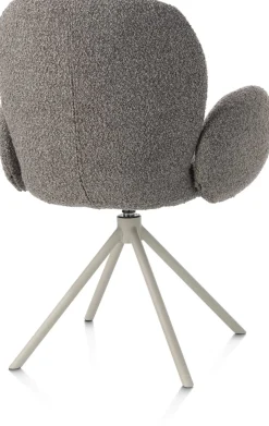 Online XOOON Armstoel Jaxon (draaibaar) in de kleur Lever -