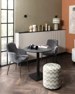 Sale XOOON Armstoel Olle in de kleur Antraciet - COCOmaison