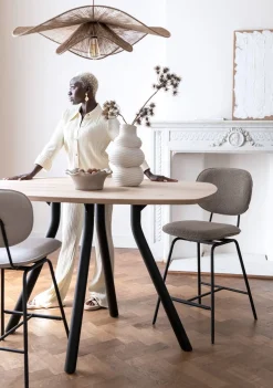 Sale XOOON ARVADA bartafel 140 cm - rond - centrale poot - naturel eiken