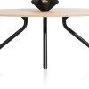 Discount XOOON Arvada ellipsvormige eiken eettafel met metalen poot 220x110cm