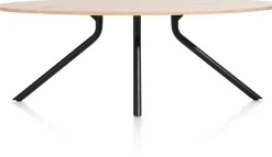 Hot XOOON Arvada ellipsvormige eiken eettafel met metalen poot 250x110cm