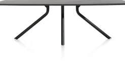 Discount XOOON Arvada ovale eiken eettafel met zwart metalen poot 250x110cm