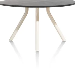 Best XOOON ARVADA tafel 140 cm - rond - centrale poot Nebbia - onyx