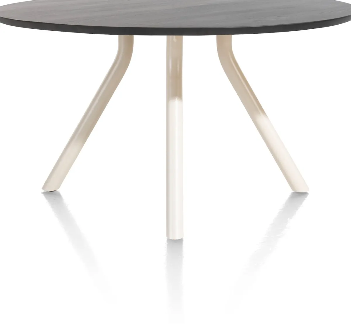 Best XOOON ARVADA tafel 140 cm - rond - centrale poot Nebbia - onyx