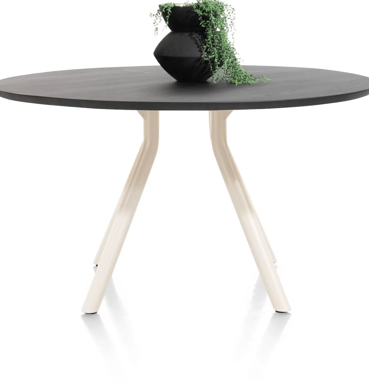 Best XOOON ARVADA tafel 140 cm - rond - centrale poot Nebbia - onyx