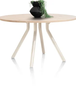 Clearance XOOON ARVADA tafel 140 cm - rond - centrale poot Nebbia |