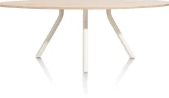 Discount XOOON ARVADA tafel 220 x 110 cm - ellips - centrale poot Nebbia
