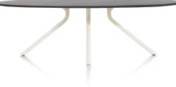 Discount XOOON ARVADA tafel 250 x 110 cm - ellips - centrale poot Nebbia - onyx