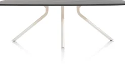Hot XOOON ARVADA tafel 220 x 110 cm - ovaal - centrale poot Nebbia - onyx