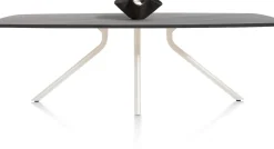 Hot XOOON ARVADA tafel 250 x 110 cm - ovaal - centrale poot Nebbia - onyx