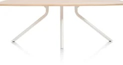 Discount XOOON ARVADA tafel 190 x 100 cm - ovaal - centrale poot Nebbia