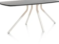 Clearance XOOON ARVADA tafel 160 x 100 cm - ovaal - centrale poot Nebbia - onyx