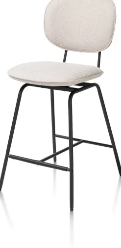 XOOON barstoel - zwart frame (ROB) - draaibaar -