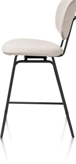 XOOON barstoel - zwart frame (ROB) - draaibaar -