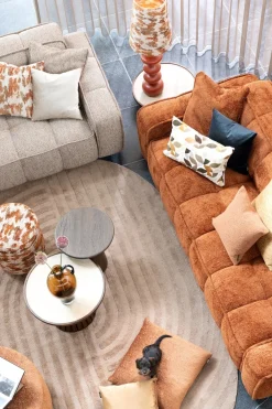 Hot XOOON BeautiQ - Chic kussen 60x60cm in de kleur Okergeel - COCOmaison