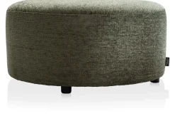 Online XOOON BeautiQ - Chic poef - rond 80 cm in de kleur Olijf - COCOmaison