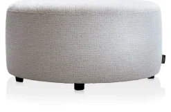 Hot XOOON BeautiQ - Chic poef - rond 80 cm in de kleur Crème - COCOmaison