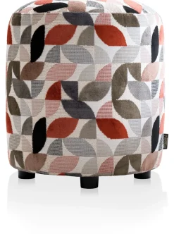 Outlet XOOON BeautiQ - Elite poef - rond 42 cm in de kleur Koper