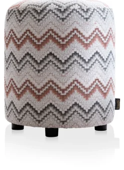 Sale XOOON BeautiQ - Lush poef - rond 42 cm in de kleur Koper - COCOmaison