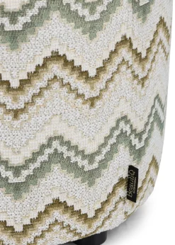 Online XOOON BeautiQ - Lush poef - rond 42 cm in de kleur Olijf - COCOmaison