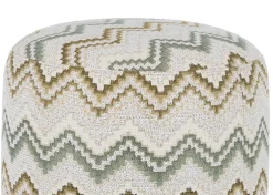 Online XOOON BeautiQ - Lush poef - rond 42 cm in de kleur Olijf - COCOmaison