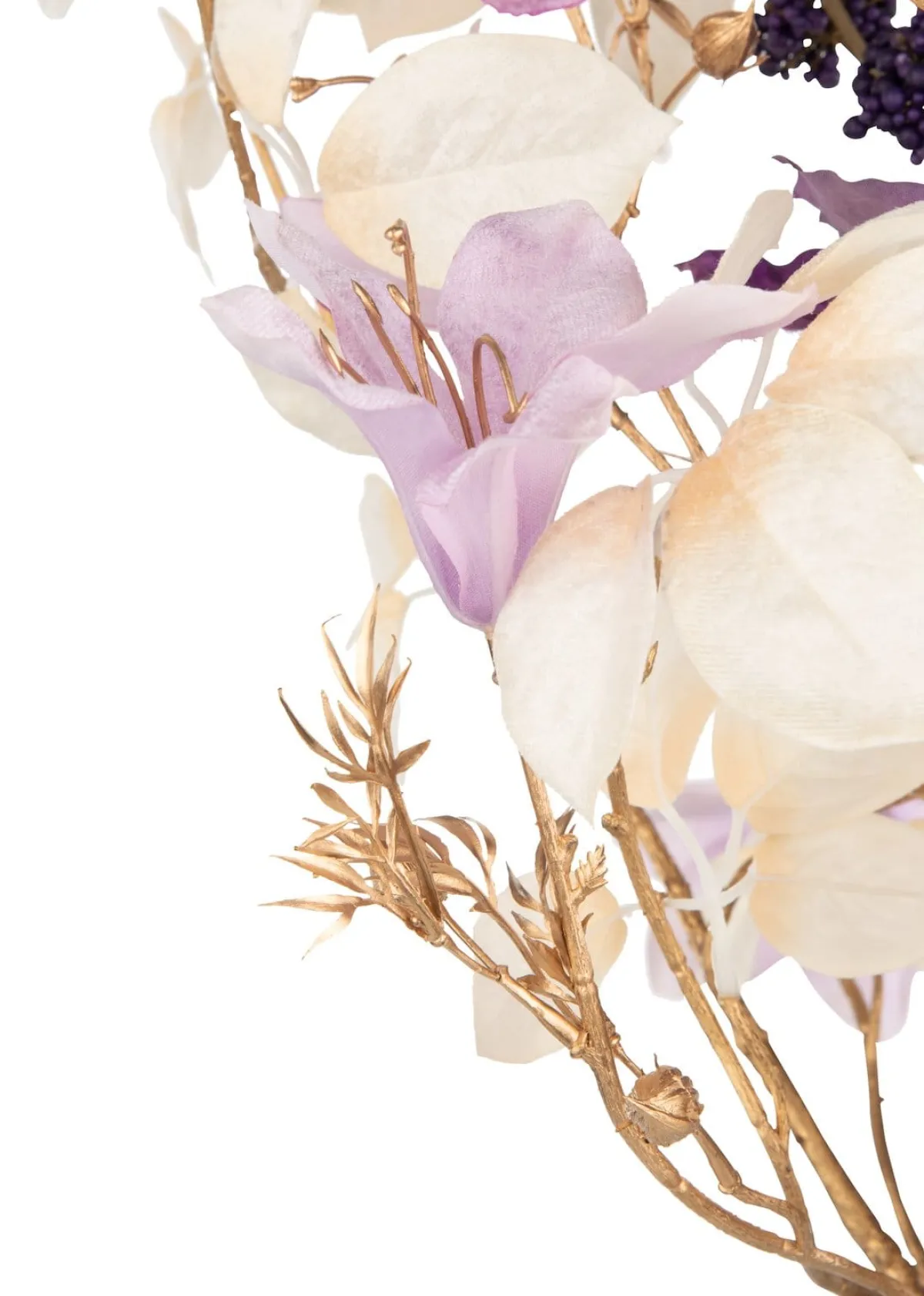 New XOOON Beech Leaves Spray H95cm kunstbloem in de kleur Paars