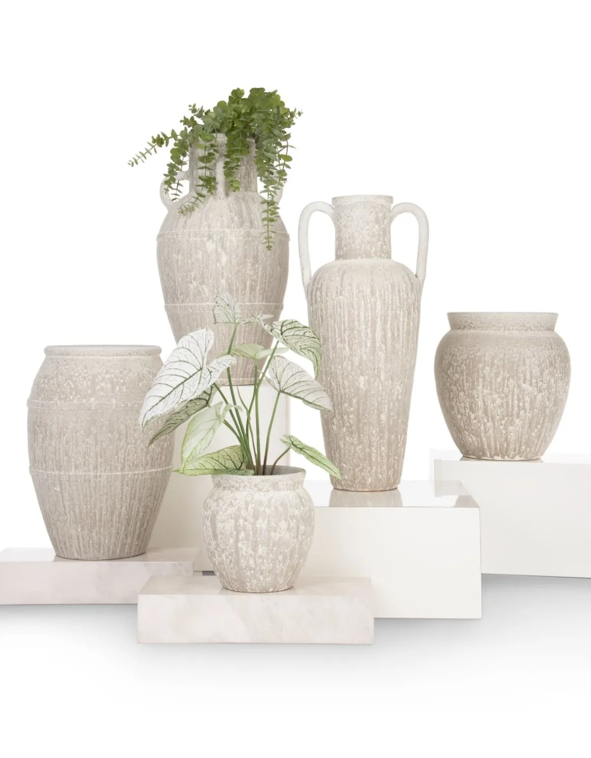 New XOOON Braga pot H40cm in de kleur Beige - COCOmaison