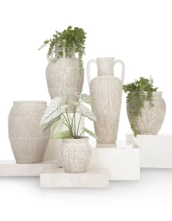 XOOON Braga vaas H75cm in de kleur Beige - COCOmaison