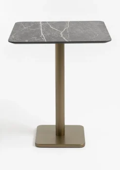 Best XOOON Brest bartafel marble light grey (75x75cm) in kleur Goud