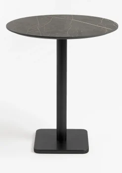 New XOOON Brest bartafel marble onyx (D80cm) in kleur Zwart