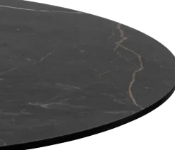 New XOOON Brest bartafel marble onyx (D80cm) in kleur Zwart