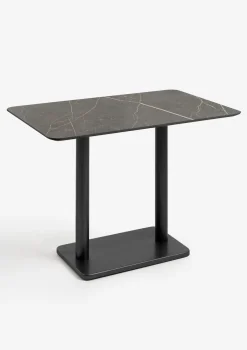 Discount XOOON Brest bartafel marble onyx (120x75cm) kleur Zwart