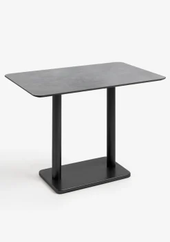 Discount XOOON Brest bartafel stone (120x75cm) in kleur Zwart van COCOmaison