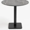 New XOOON Brest bistrotafel marble light grey (D80cm) kleur Zwart