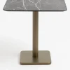 Best XOOON Brest bistrotafel marble light grey (75x75cm) kleur Goud