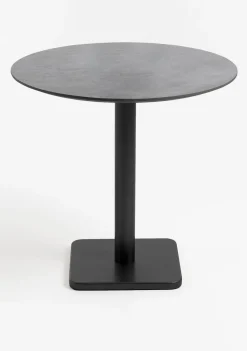 Sale XOOON Brest bistrotafel stone (D80cm) in kleur Zwart van COCOmaison