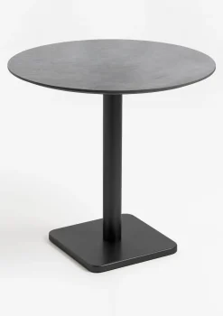 Sale XOOON Brest bistrotafel stone (D80cm) in kleur Zwart van COCOmaison