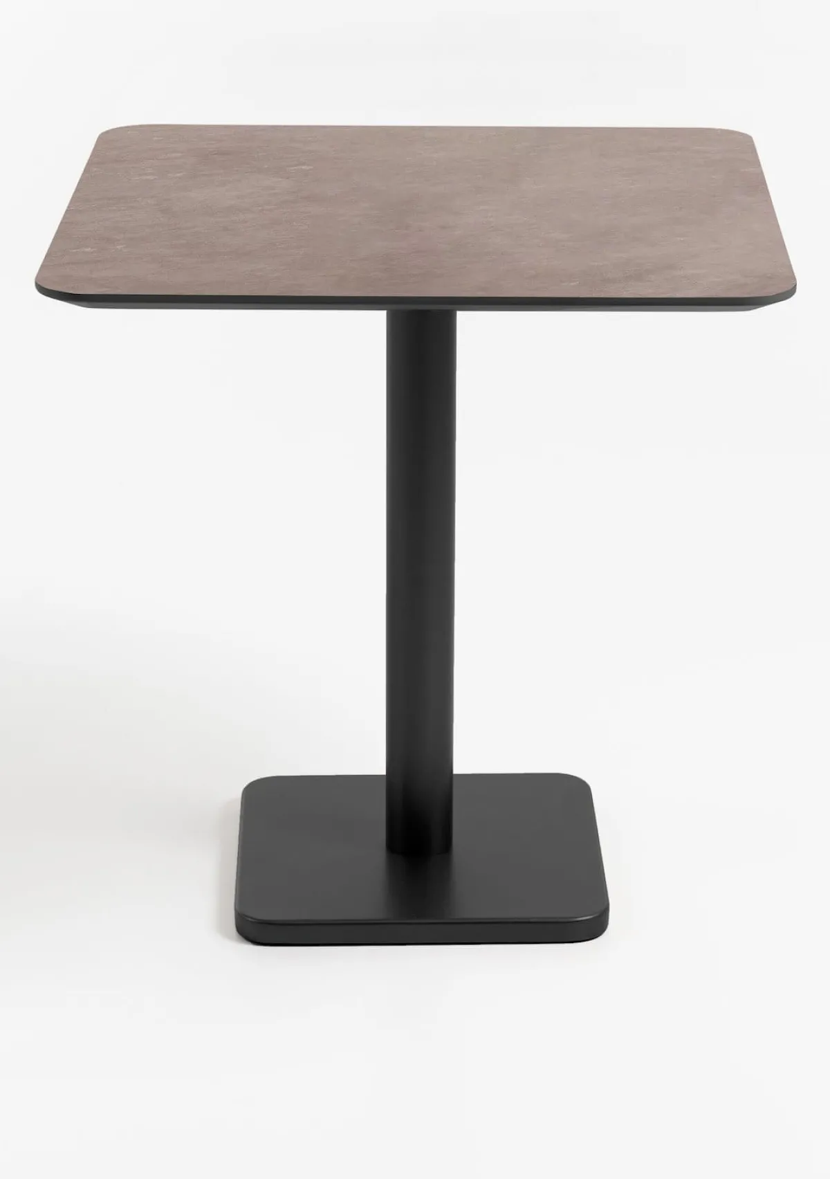 Discount XOOON Brest bistrotafel stone rust (75x75cm) kleur Zwart