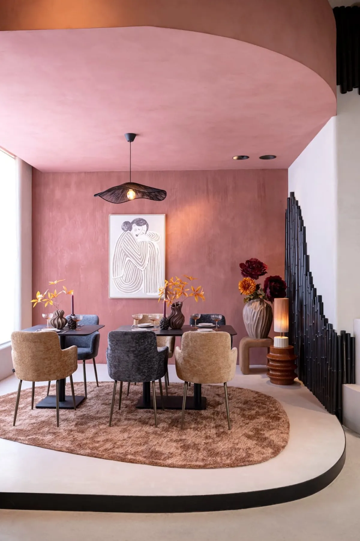 Sale XOOON Brest bistrotafel stone (75x75cm) kleur Zwart van COCOmaison