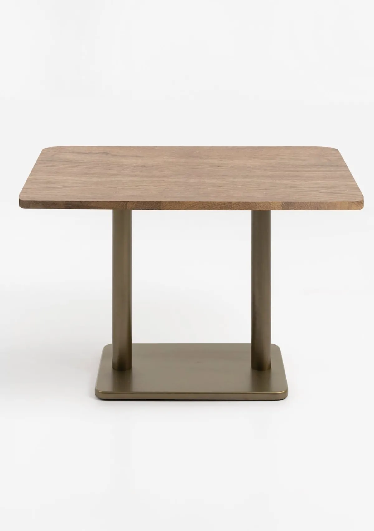 XOOON Brest bistrotafel vintage oak (120x75cm) kleur Goud