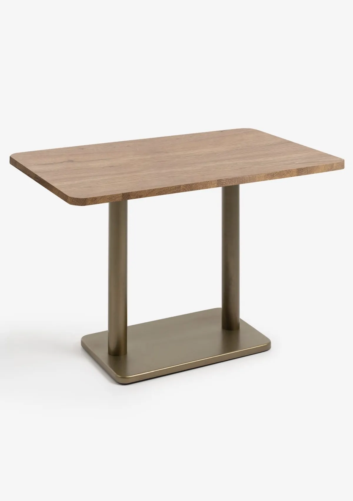 XOOON Brest bistrotafel vintage oak (120x75cm) kleur Goud