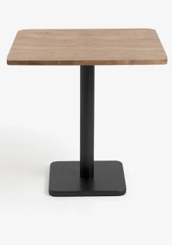 XOOON Brest bistrotafel vintage oak (75x75cm) kleur Zwart