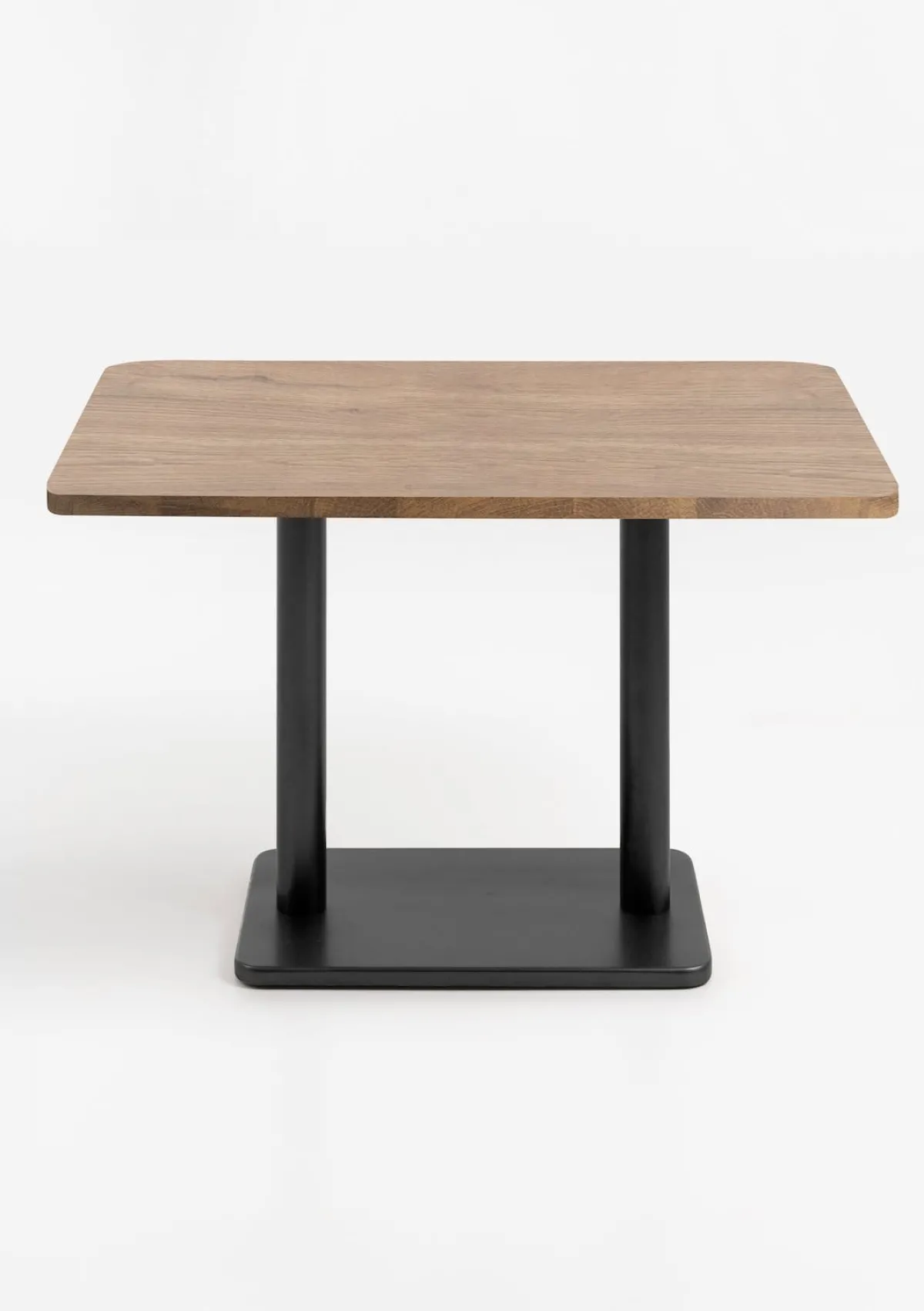 XOOON Brest bistrotafel vintage oak (120x75cm) kleur Zwart