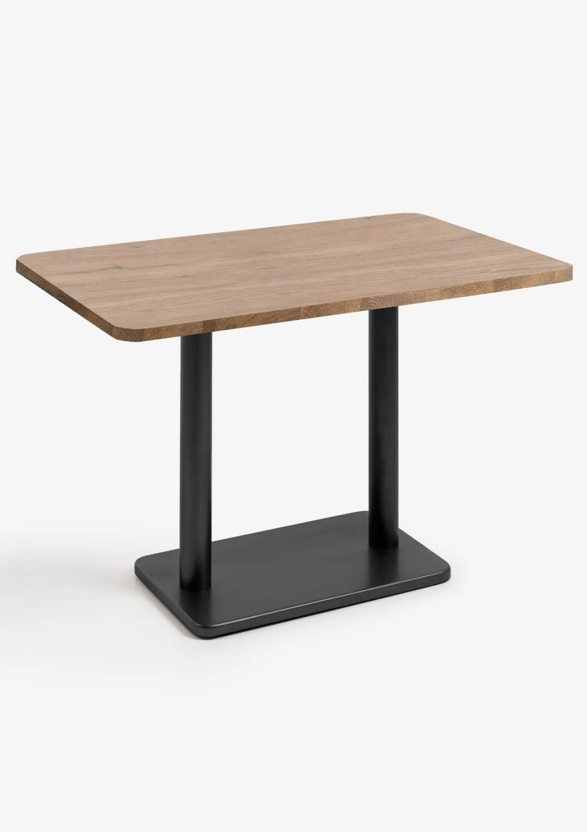 XOOON Brest bistrotafel vintage oak (120x75cm) kleur Zwart